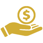 Financing icon gold